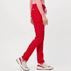 FIGS red yola skinny scrub pant size Xs tall
